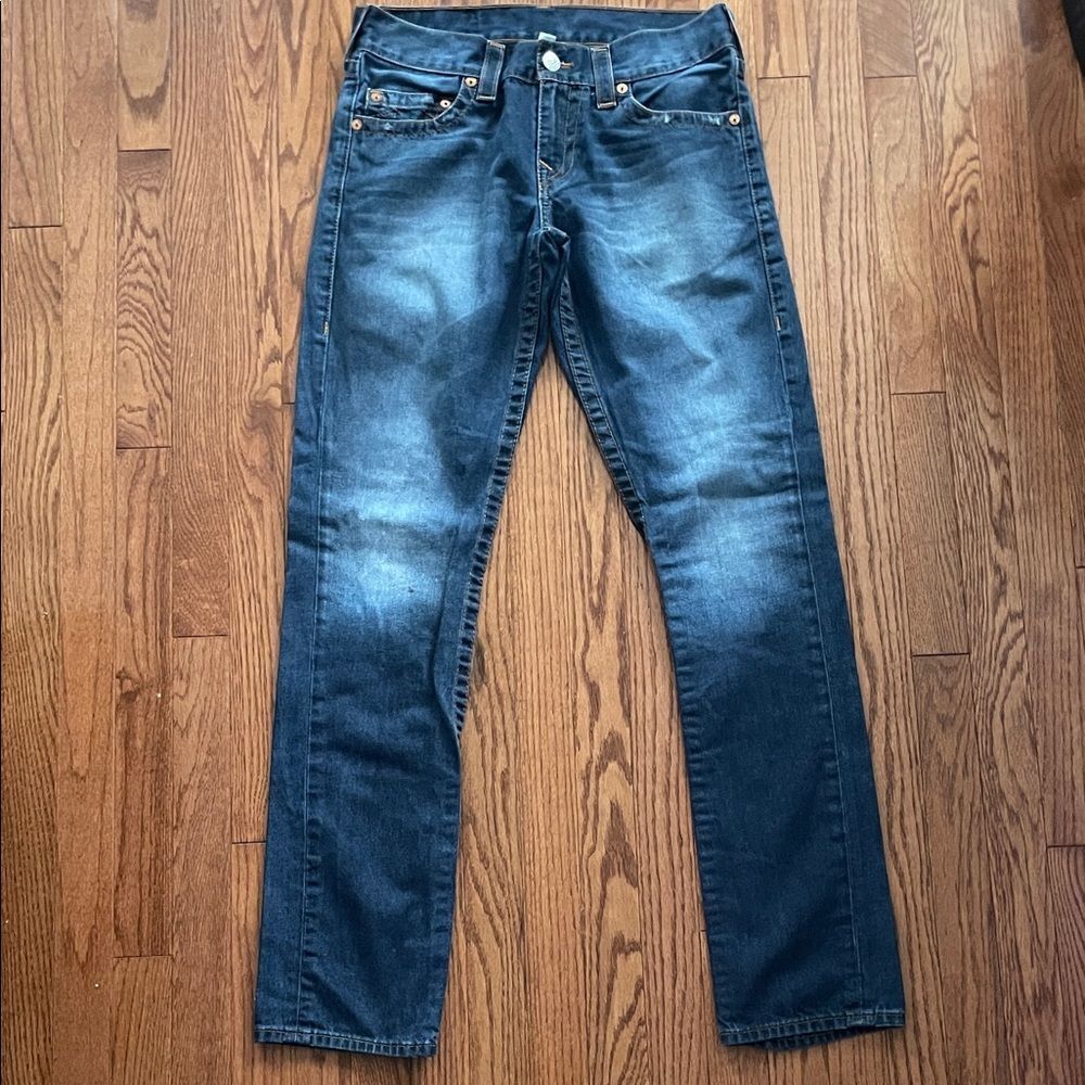 True Religion World Tour Slim Without Flaps Jeans Sz 30